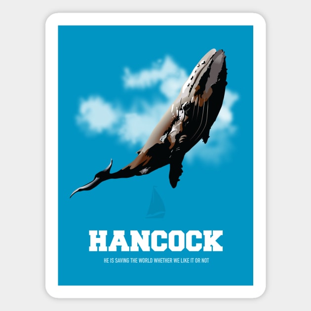 Hancock - Alternative Movie Poster Magnet by MoviePosterBoy